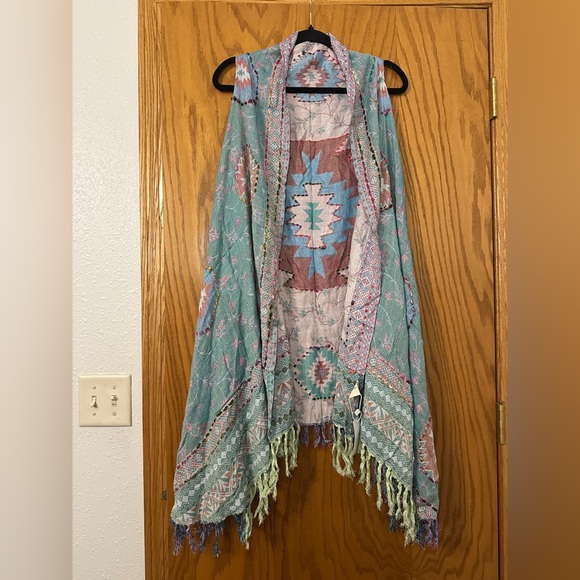 Raj Multicolor Patterned Rosie Thick Stitch Vest - NWT - OS - Picture 3 of 11